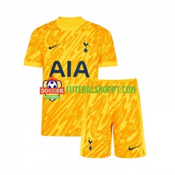Camisola Júnior Tottenham Hotspur Guarda-redes Principais Equipamento 2024-2025 Manga Curta