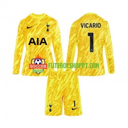 Camisola Júnior Tottenham Hotspur Vicario 1 Guarda-redes Principais Equipamento 2024-2025 Manga Comprida