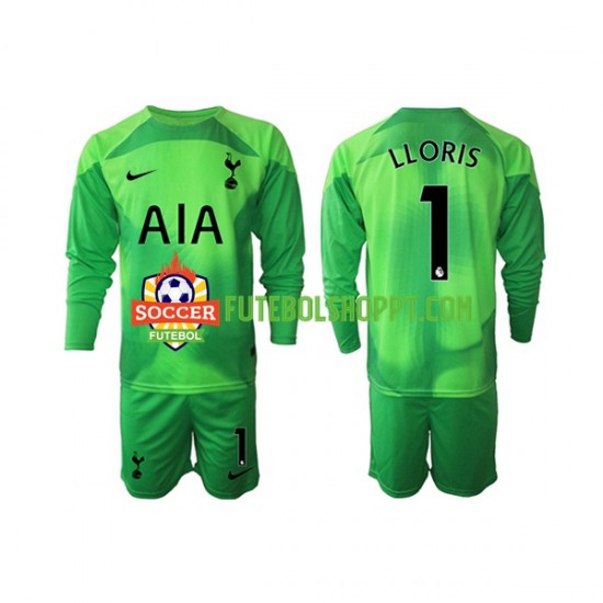 Camisola Júnior Tottenham Hotspur Hugo Lloris 1 Guarda-redes Alternativa Equipamento 2022-2023 Manga Comprida