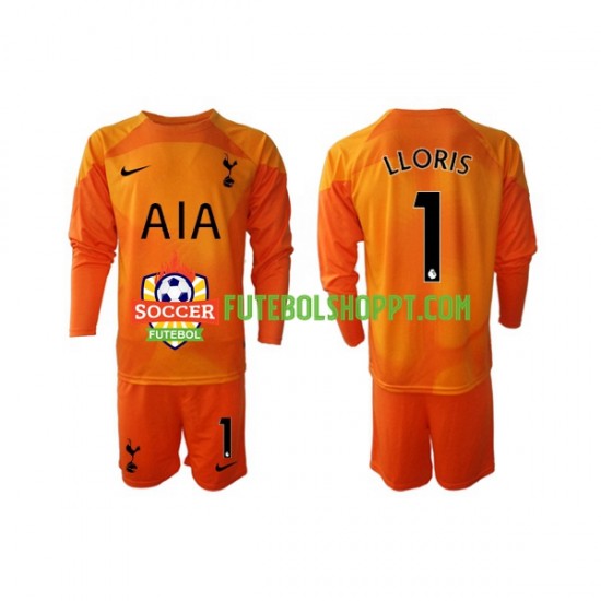 Camisola Júnior Tottenham Hotspur Hugo Lloris 1 Guarda-redes Terceiro Equipamento 2022-2023 Manga Comprida