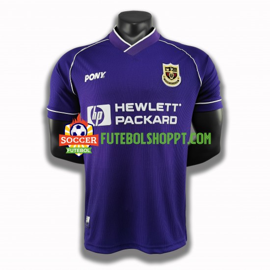 Camisola Homem Tottenham Hotspur Retro Alternativa Equipamento 1998 Manga Curta
