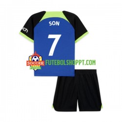 Camisola Júnior Tottenham Hotspur Son Heung-min 7 Alternativa Equipamento 2022-2023 Manga Curta Camisola Júnior Tottenham Hotspur Son Heung-min 7 Alternativa Equipamento 2022-2023 Manga Curta