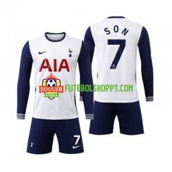 Camisola Júnior Tottenham Spurs Son 7 Principais Equipamento 2024-2025 Manga Comprida