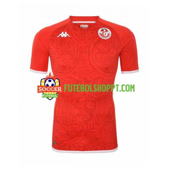 Camisola Homem Tunísia Principais Equipamento Mundial 2022 Manga Curta