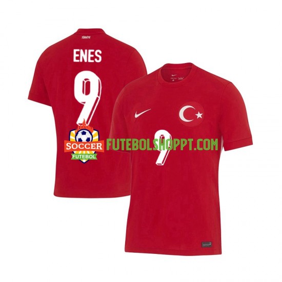 Camisola Homem Turquia Enes Unal 9 Alternativa Equipamento Euro 2024 Manga Curta