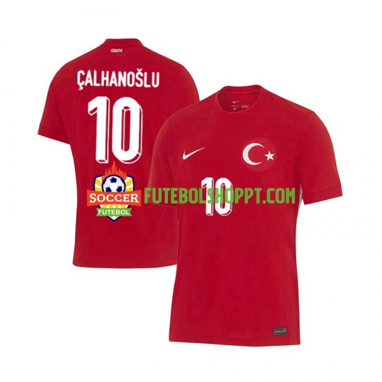 Camisola Homem Turquia Hakan Calhanoglu 10 Alternativa Equipamento Euro 2024 Manga Curta