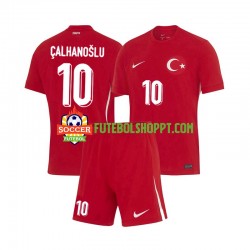 Camisola Júnior Turquia Hakan Calhanoglu 10 Alternativa Equipamento Euro 2024 Manga Curta