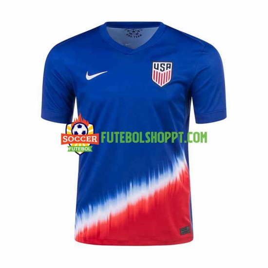 Camisola Homem Estados Unidos Alternativa Equipamento 2024 Manga Curta