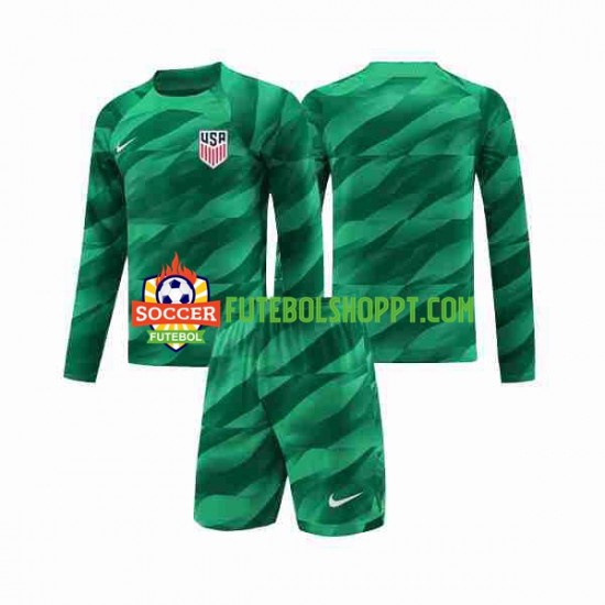 Camisola Júnior Estados Unidos Guarda-redes Principais Equipamento 2023-2024 Manga Comprida
