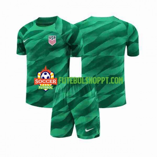 Camisola Júnior Estados Unidos Guarda-redes Principais Equipamento 2023-2024 Manga Curta