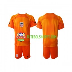 Camisola Júnior Estados Unidos Guarda-redes Principais Equipamento Copa do Mundo 2022 Manga Curta