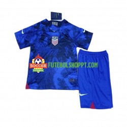 Camisola Júnior Estados Unidos Alternativa Equipamento Mundial 2022 Manga Curta