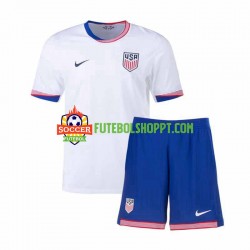 Camisola Júnior Estados Unidos Principais Equipamento 2024 Manga Curta