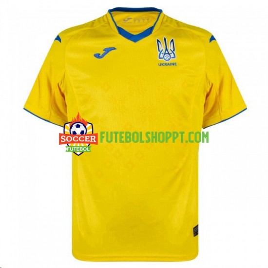 Camisola Homem Ucrânia 2020-2021 Principais Equipamento Manga Curta