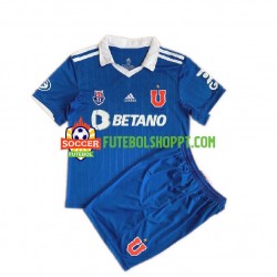 Camisola Júnior Universidad de Chile Principais Equipamento 2022 Manga Curta