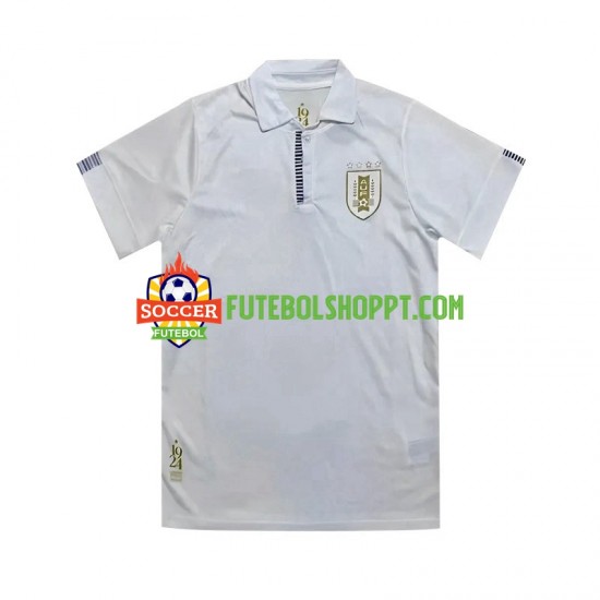 Camisola Homem Uruguai 100th Anniversary Alternativa Equipamento 2024 Manga Curta