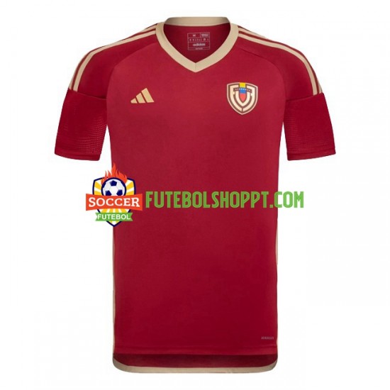 Camisola Homem Venezuela Copa America Principais Equipamento 2024 Manga Curta