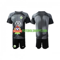 Camisola Júnior VfL Wolfsburg Guarda-redes Principais Equipamento 2022-2023 Manga Curta
