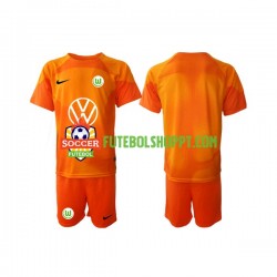 Camisola Júnior VfL Wolfsburg Guarda-redes Terceiro Equipamento 2022-2023 Manga Curta