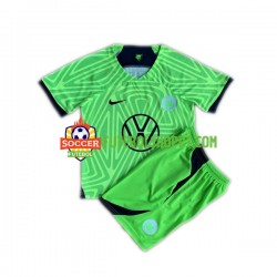 Camisola Júnior VfL Wolfsburg Principais Equipamento 2022-2023 Manga Curta