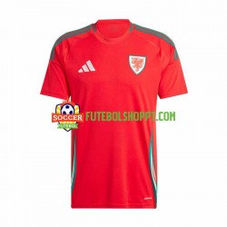 Camisola Homem País de Gales Principais Equipamento 2024 Manga Curta