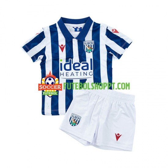 Camisola Júnior West Bromwich Albion Principais Equipamento 2024-2025 Manga Curta