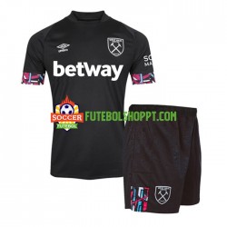 Camisola Júnior West Ham United Alternativa Equipamento 2022-2023 Manga Curta