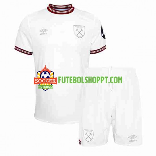 Camisola Júnior West Ham United Alternativa Equipamento 2023-2024 Manga Curta