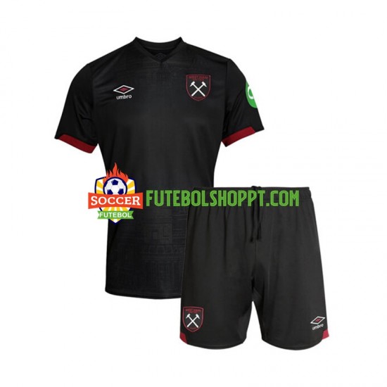 Camisola Júnior West Ham United Alternativa Equipamento 2024-2025 Manga Curta