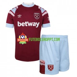 Camisola Júnior West Ham United Principais Equipamento 2022-2023 Manga Curta