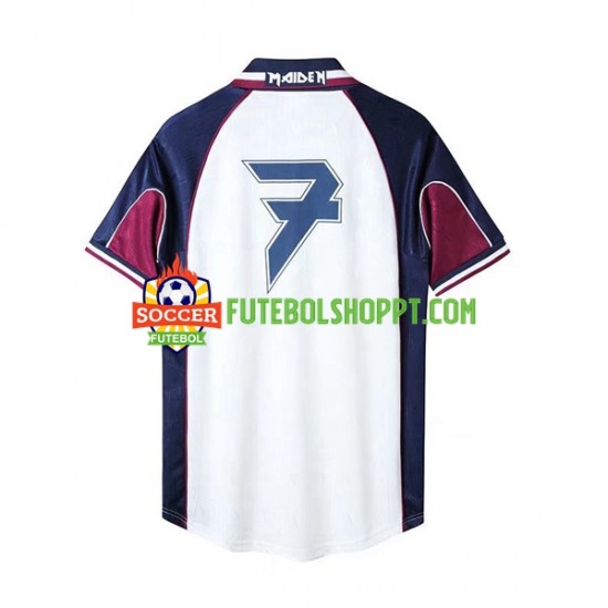 Camisola Homem West Ham United Iron Maiden Retro Alternativa Equipamento 1999 Manga Curta