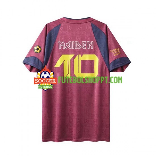 Camisola Homem West Ham United Iron Maiden Retro Alternativa Equipamento 2010 Manga Curta