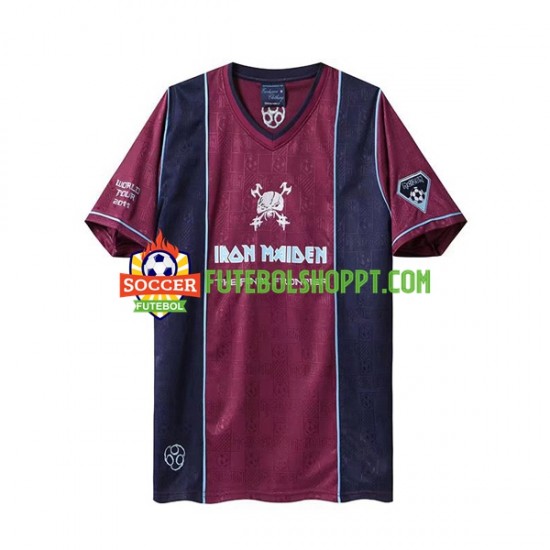 Camisola Homem West Ham United Iron Maiden Retro Alternativa Equipamento 2011 Manga Curta