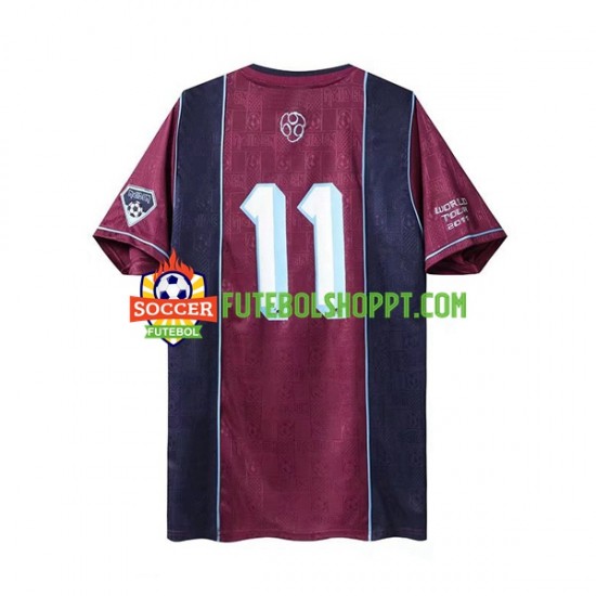Camisola Homem West Ham United Iron Maiden Retro Alternativa Equipamento 2011 Manga Curta