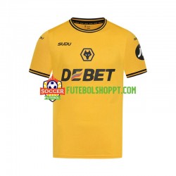 Camisola Homem Wolverhampton Wanderers Principais Equipamento 2024-2025 Manga Curta