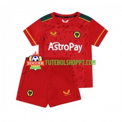 Camisola Júnior Wolverhampton Wanderers Alternativa Equipamento 2023-2024 Manga Curta