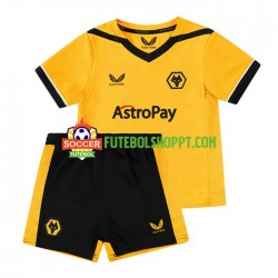 Camisola Júnior Wolverhampton Wanderers Principais Equipamento 2022-2023 Manga Curta