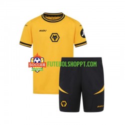 Camisola Júnior Wolverhampton Wanderers Principais Equipamento 2024-2025 Manga Curta