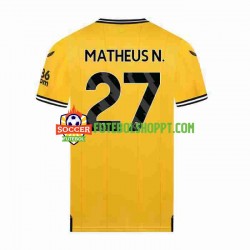 Camisola Homem Wolverhampton Wanderers Matheus Nunes 27 Principais Equipamento 2023-2024 Manga Curta