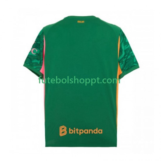 Camisola Homem AC Milan Guarda-redes Alternativa Equipamento 2025-2026 Manga Curta