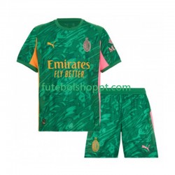 Camisola Júnior AC Milan Guarda-redes Alternativa Equipamento 2025-2026 Manga Curta