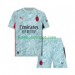 Camisola Júnior AC Milan Guarda-redes Principais Equipamento 2025-2026 Manga Curta