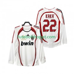 Camisola Homem AC Milan KAKA 22 2007 Retro Alternativa Equipamento 2006 Manga Comprida