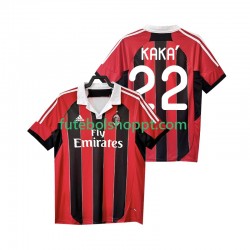 Camisola Homem AC Milan KAKA 22 2012 2013 Retro Principais Equipamento Manga Curta