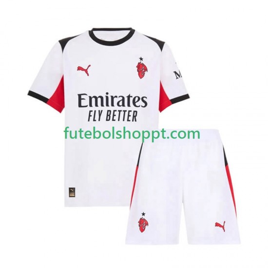 Camisola Júnior AC Milan Alternativa Equipamento 2025-2026 Manga Curta