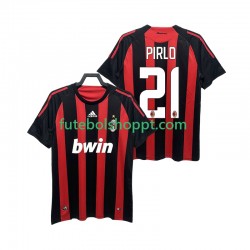 Camisola Homem AC Milan RIRLO 21 2009 Retro Principais Equipamento 2008 Manga Curta