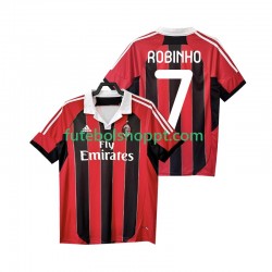 Camisola Homem AC Milan ROBINHO 7 2012 2013 Retro Principais Equipamento Manga Curta