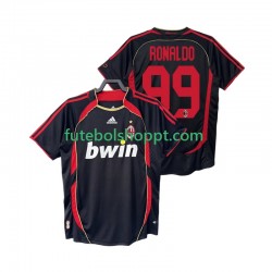 Camisola Homem AC Milan RONALDO 99 2007 Retro Terceiro Equipamento 2006 Manga Curta