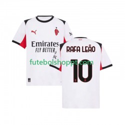 Camisola Homem AC Milan Rafael Leao 10 Alternativa Equipamento 2025-2026 Manga Curta