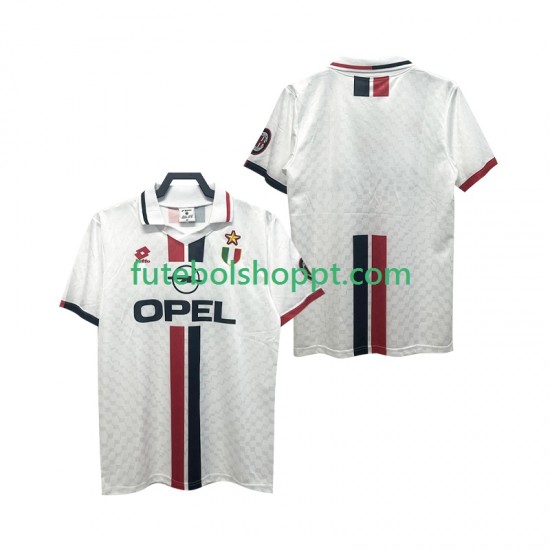 Camisola Homem AC Milan 1996 1997 Retro Alternativa Equipamento Manga Curta